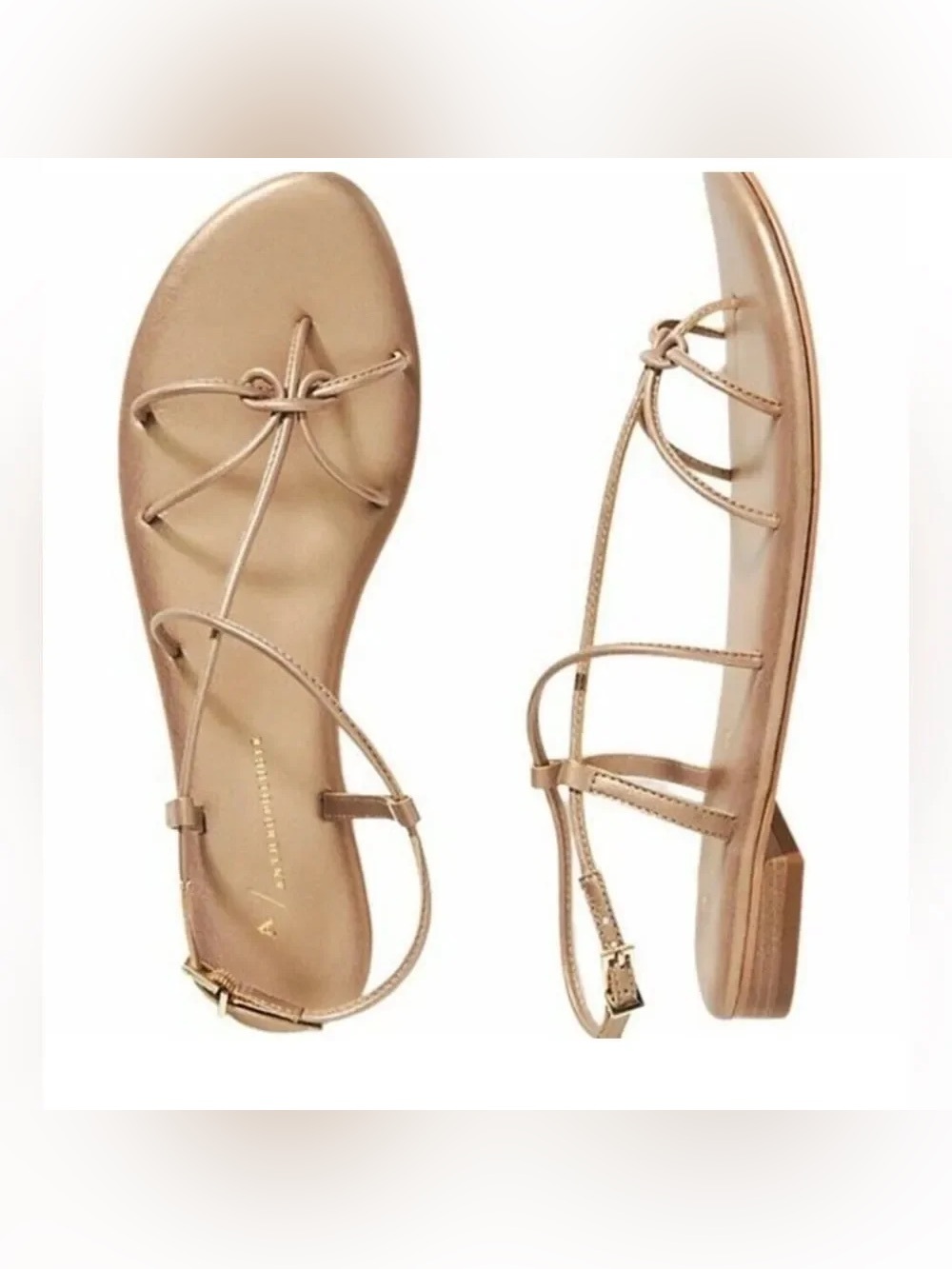 Women’s Anthropologie Daydream Strappy Sandals in Gold Size 10 Retails: $78